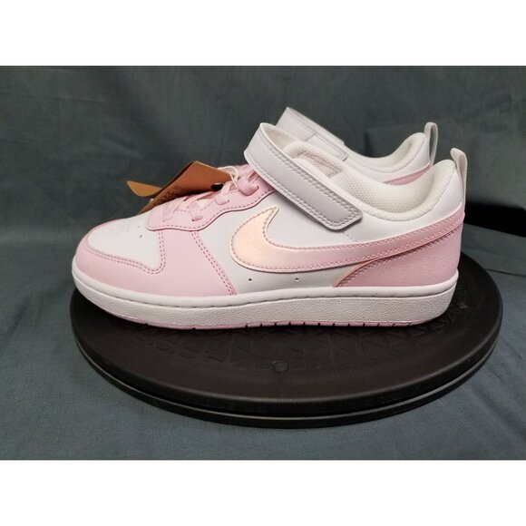 Nike Girls Court Borough Low Recraft (PS) Sneakers Pink White Size 3Y NEW NO BOX - Picture 5 of 11